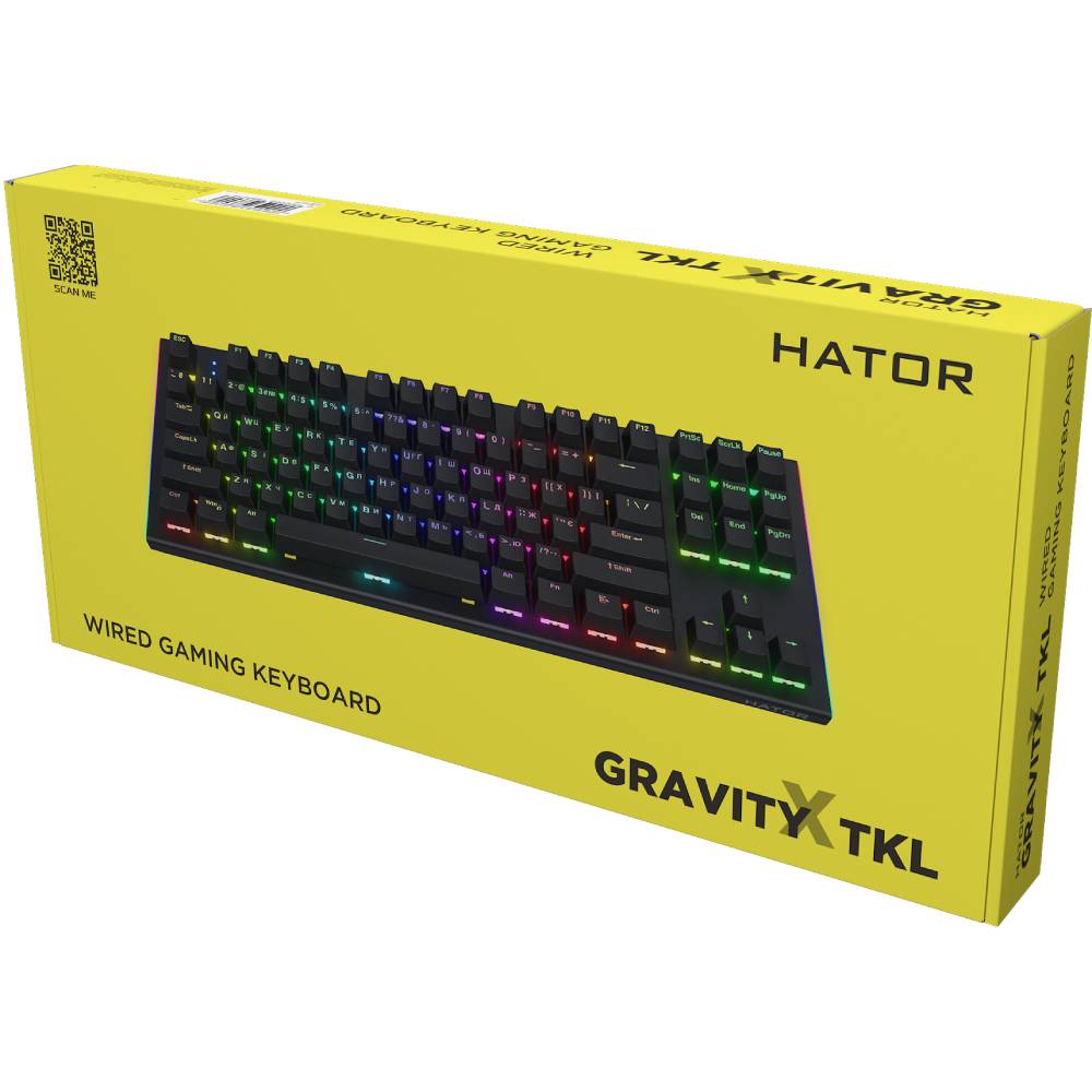 Изображение Клавиатура HATOR Gravity X TKL Orange Black (HTK550UA)