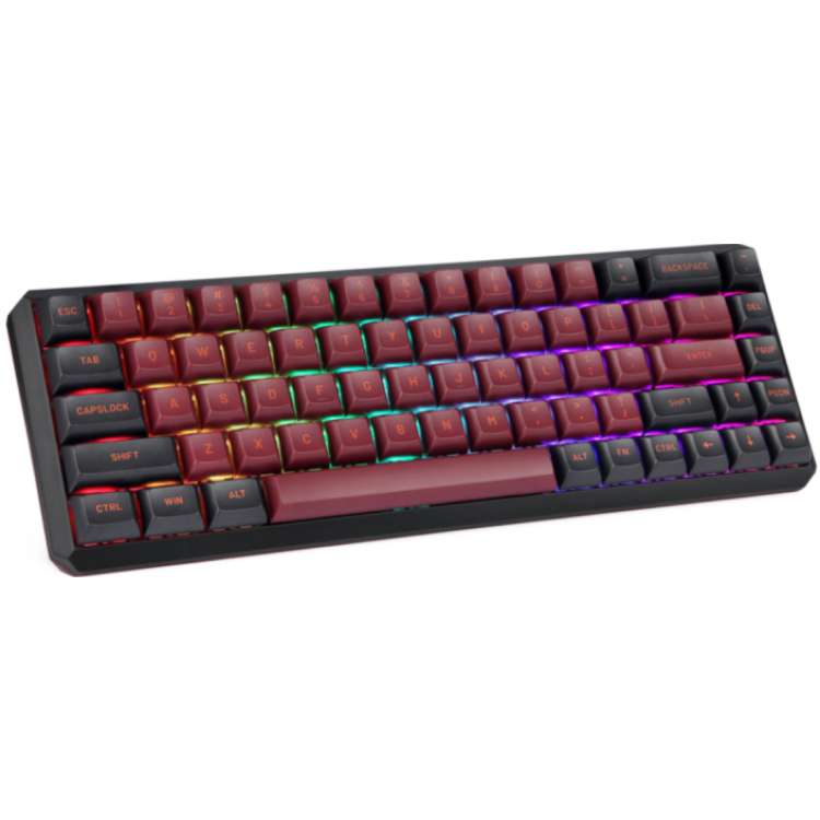 Клавіатура MOTOSPEED Darmoshark K5 Gateron Red Red-Black (dmk5rbgr) Конструкція механічна