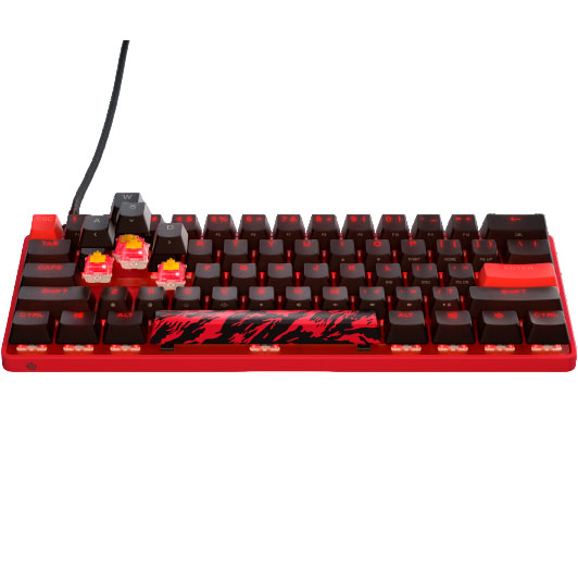 Клавиатура STEELSERIES Apex 9 TKL UA OptiPoint Mini Faze Clan Red/Black (64853) Класс игровая