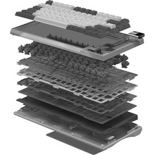 Клавіатура MOTOSPEED Darmoshark K8 Gateron Silver Pro Black-Blue (dmk8bgspro)