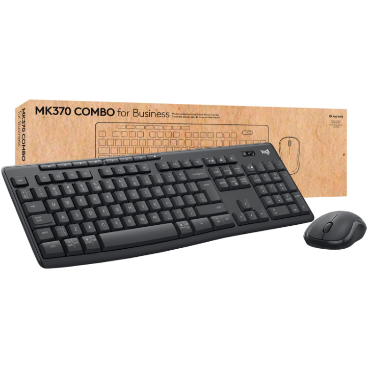 Комплект LOGITECH MK370 Combo for Business US/UA B2B GRAPHITE (920-012077) Підключення бездротове