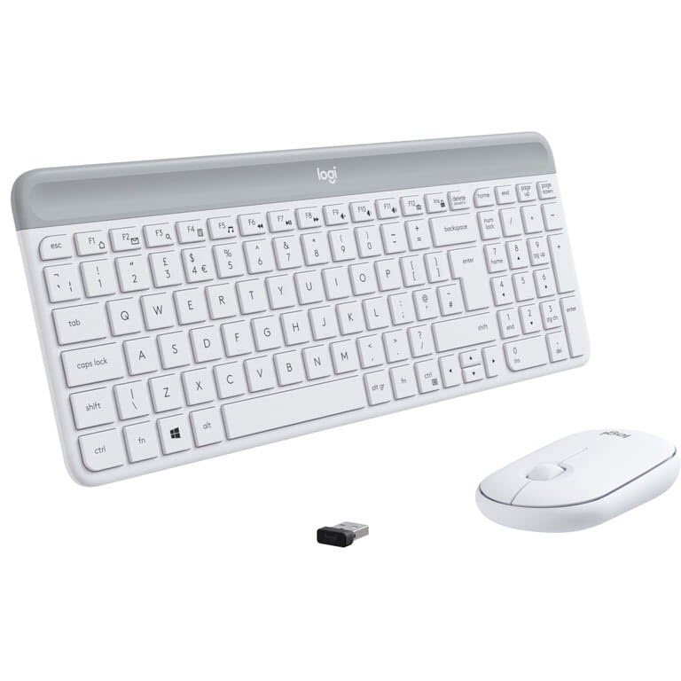 Комплект LOGITECH MK470 Slim Wireless Combo US Off White (920-009205) Комплектация клавиатура+мышь