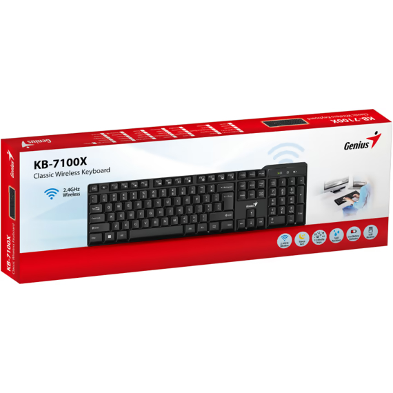 Клавіатура GENIUS KB-7100X Black (31320001406) Клас стандартна