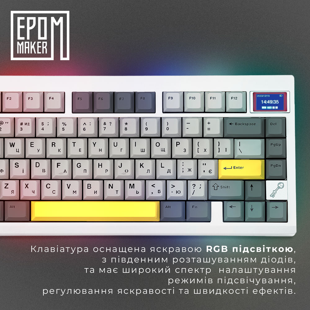 Клавиатура EPOMAKER TH80 Pro V2 White (TH80-PROV2-W-WT) Комплектация клавиатура