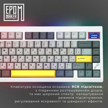 Клавиатура EPOMAKER TH80 Pro V2 White (TH80-PROV2-W-WT)