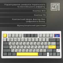 Клавиатура EPOMAKER TH80 Pro V2 White (TH80-PROV2-W-WT)