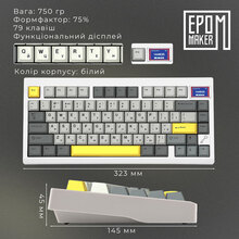 Клавиатура EPOMAKER TH80 Pro V2 White (TH80-PROV2-W-WT)