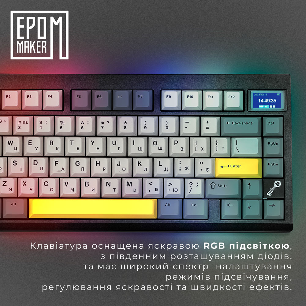 Покупка Клавіатура EPOMAKER TH80 Pro V2 Black (TH80-PROV2-B-SS)