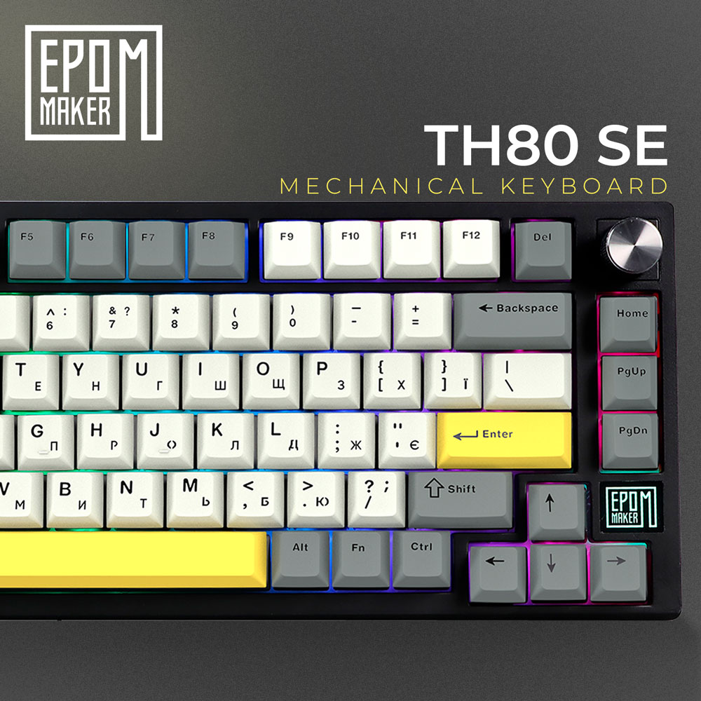 Огляд Клавіатура EPOMAKER TH80 SE Black (TH80-SE-B-F)