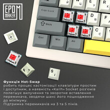 Клавіатура EPOMAKER Shadow-X White (SHX-W-M)