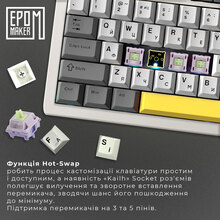 Клавіатура EPOMAKER Shadow-S TKL White (SHS-W-M)