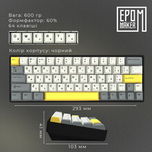 Клавиатура EPOMAKER EP64 Black (EP64-B-M)