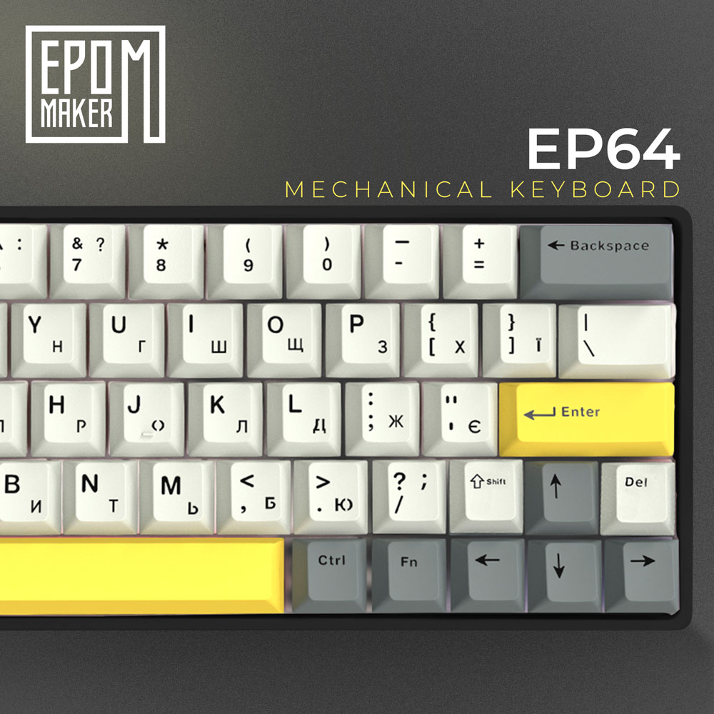 Огляд Клавіатура EPOMAKER EP64 Black (EP64-B-M)