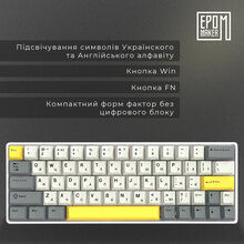 Клавіатура EPOMAKER EP64 White (EP64-W-M)