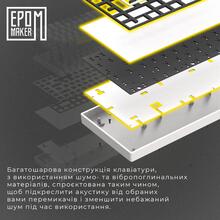 Клавіатура EPOMAKER EP84 Plus 75% Wisteria Linear Switch Hot-Swap RGB White UA (EP84-W-WL)