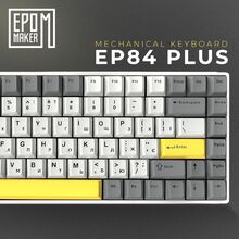 Клавіатура EPOMAKER EP84 Plus 75% Wisteria Linear Switch Hot-Swap RGB White UA (EP84-W-WL)