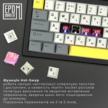 Клавиатура EPOMAKER EK68 65% Flamingo Switch Hot-Swap RGB Black UA (EK68-B-F)