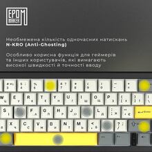 Клавіатура EPOMAKER EK68 65% Budgerigar V2 Switch Hot Swap RGB Black UA (EK68-B-BV2)