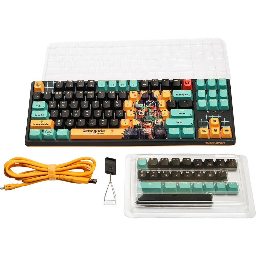 Клавиатура A4TECH Bloody AT87 (Renegade) Клавиатура A4TECH Bloody AT87 (Renegade) Подключение проводное