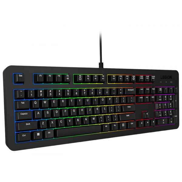 Клавиатура LENOVO Legion K310 RGB Gaming UA (GY41N91855) Конструкция мембранная