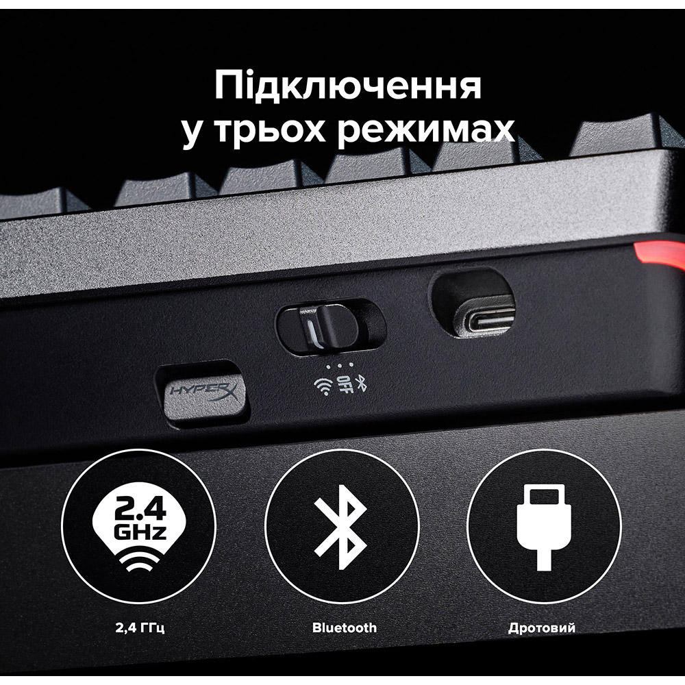 В інтернет магазині Клавіатура HYPERX Alloy Rise 75 PBT HX Red Wireless (91Y91AA#ABA)