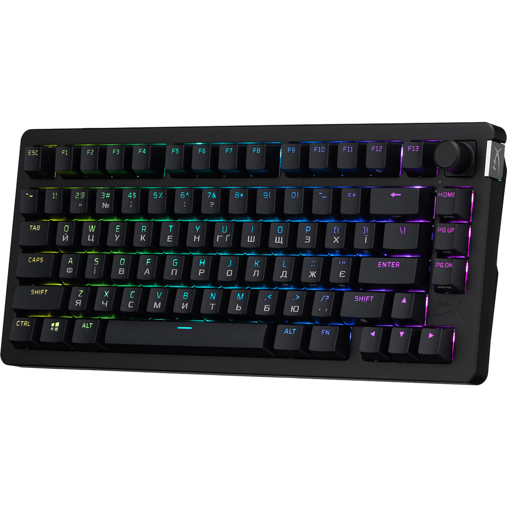 Клавіатура HYPERX Alloy Rise 75 PBT HX Red Wireless (91Y91AA#ABA) Конструкція механічна