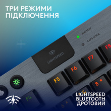 Клавіатура LOGITECH G915 X Lightspeed TKL Wireless Gaming Black (L920-012721)