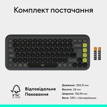 Клавиатура LOGITECH POP ICON KEYS Graphite (L920-013157)