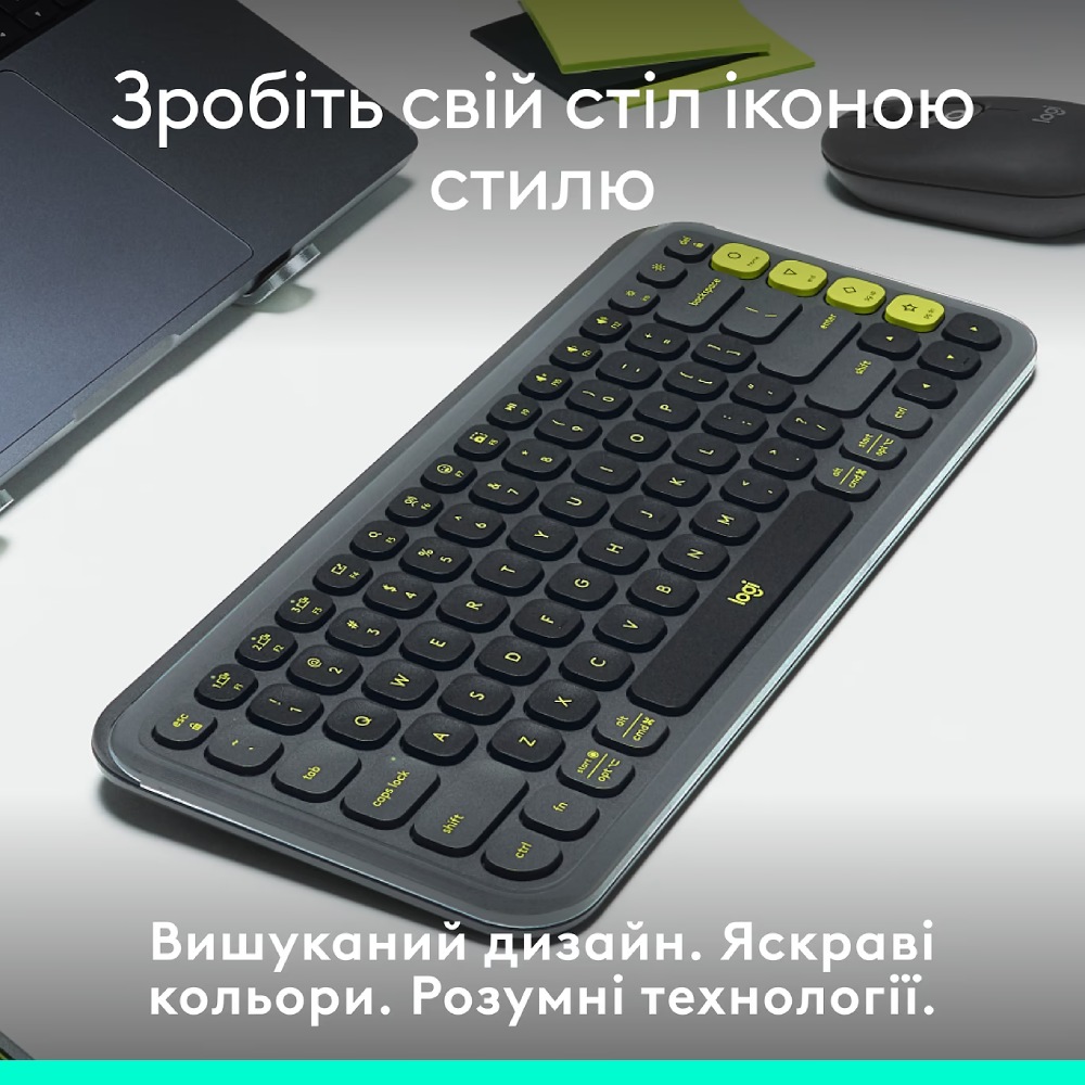 В Украине Клавиатура LOGITECH POP ICON KEYS Graphite (L920-013157)