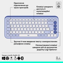 Клавиатура LOGITECH POP ICON KEYS Lilac (L920-013074)