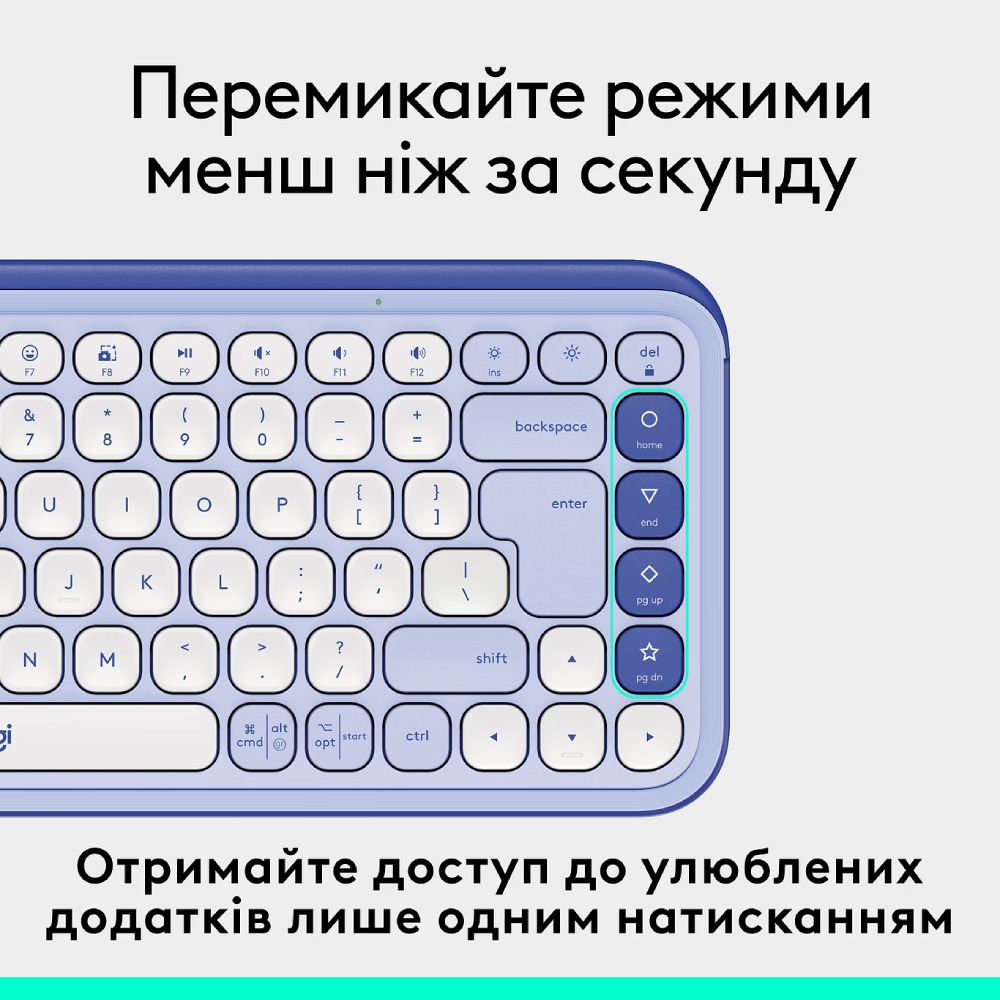 Заказать Клавиатура LOGITECH POP ICON KEYS Lilac (L920-013074)