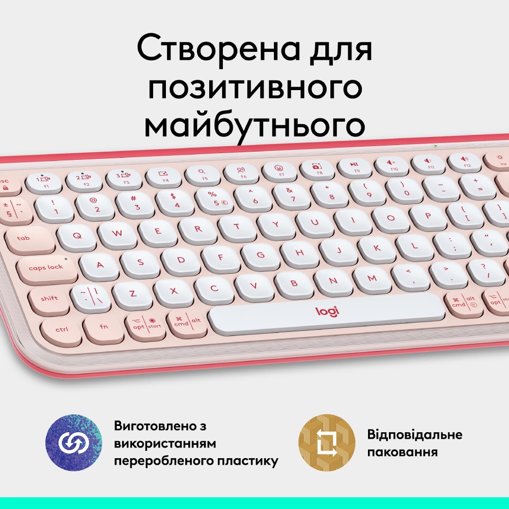 Заказать Клавиатура LOGITECH POP ICON KEYS Rose (L920-013073)