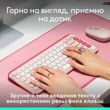 Клавиатура LOGITECH POP ICON KEYS Rose (L920-013073)