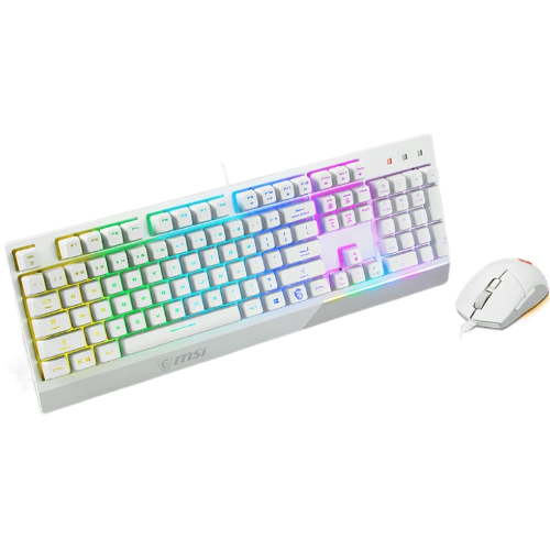 Комплект MSI Vigor GK30 COMBO White (S11-04UA302-CLA) Конструкція мембранна + механічна