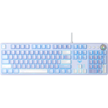 Клавіатура AULA F2088 PRO White/Violet (6948391234915)