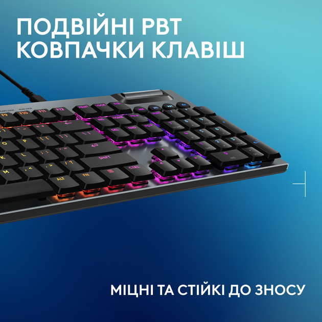 Зовнішній вигляд Клавіатура LOGITECH G915 X Black (L920-012942)