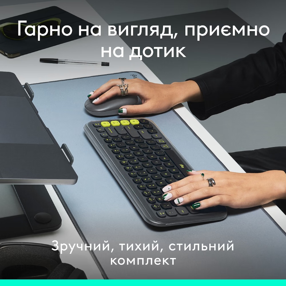 Фото Комплект LOGITECH POP ICON COMBO Graphite (L920-013156)