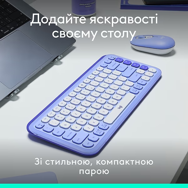 Фото Комплект LOGITECH POP ICON COMBO Lilac (L920-013078)