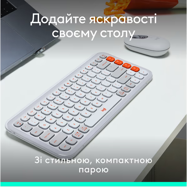 Заказать Комплект LOGITECH POP ICON COMBO Off White (L920-013141)