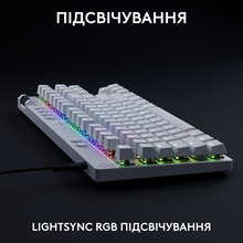 Клавіатура LOGITECH G PRO X TKL RAPID White (920-013242)