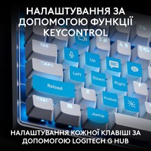 Клавіатура LOGITECH G PRO X TKL RAPID White (920-013242)