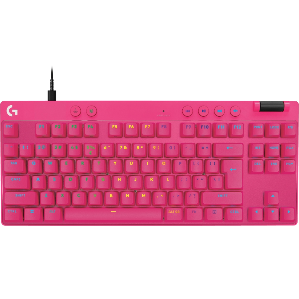 Клавіатура LOGITECH G PRO X TKL RAPID MAGENTA (920-013253)