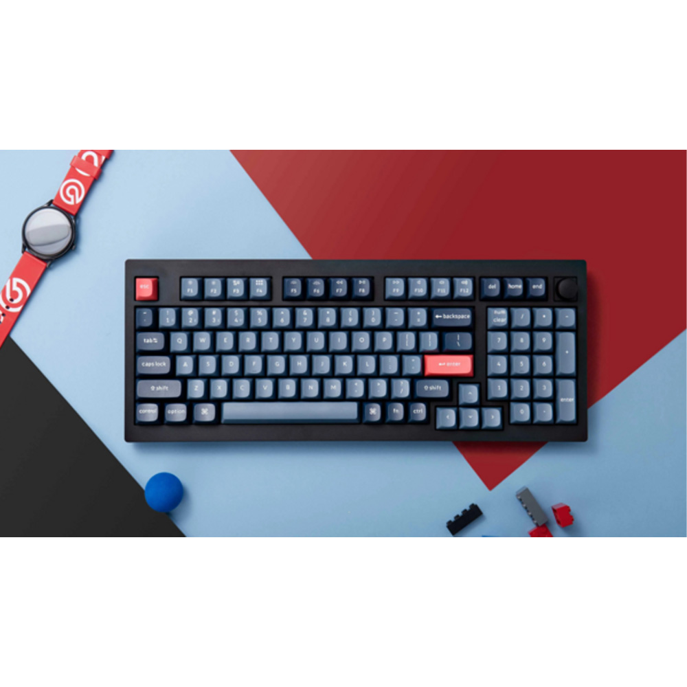 Клавіатура KEYCHRON V5 Max 100 Key Gateron Jupiter Red Black (V5M-D1-UA) Підключення бездротове