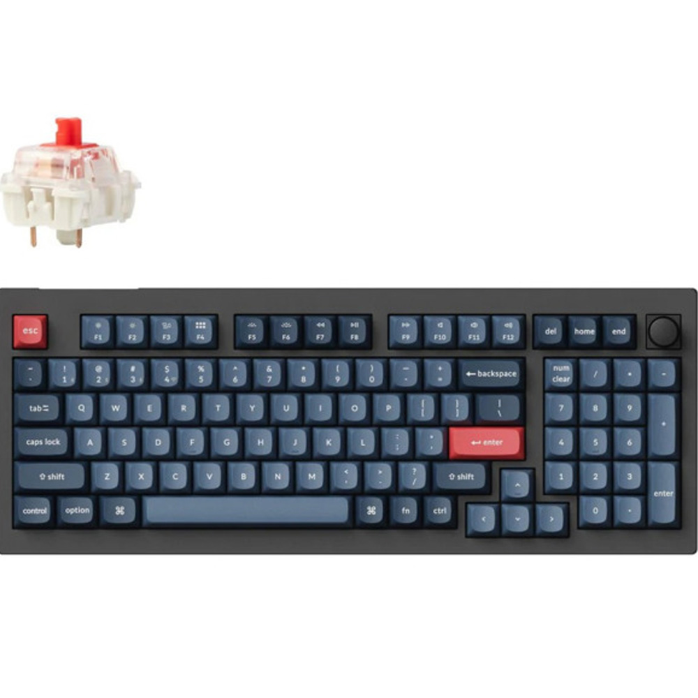 Клавіатура KEYCHRON V5 Max 100 Key Gateron Jupiter Red Black (V5M-D1-UA) Комплектація клавіатура