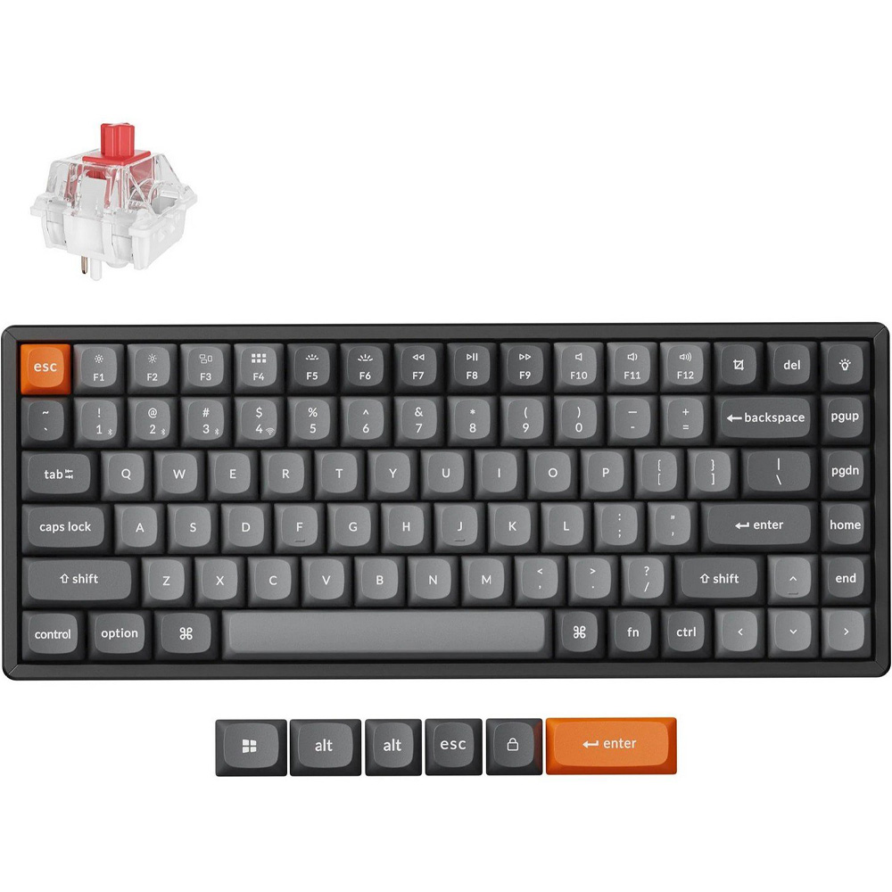 Зображення Клавіатура KEYCHRON K2 Max 84Key Super Red Black (K2M-C1-UA)