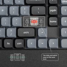 Клавиатура KEYCHRON K17 PRO 100 Key Gateron MX 2.0 Brown RGB Hot-Swap Black (K17P-H3-UA)