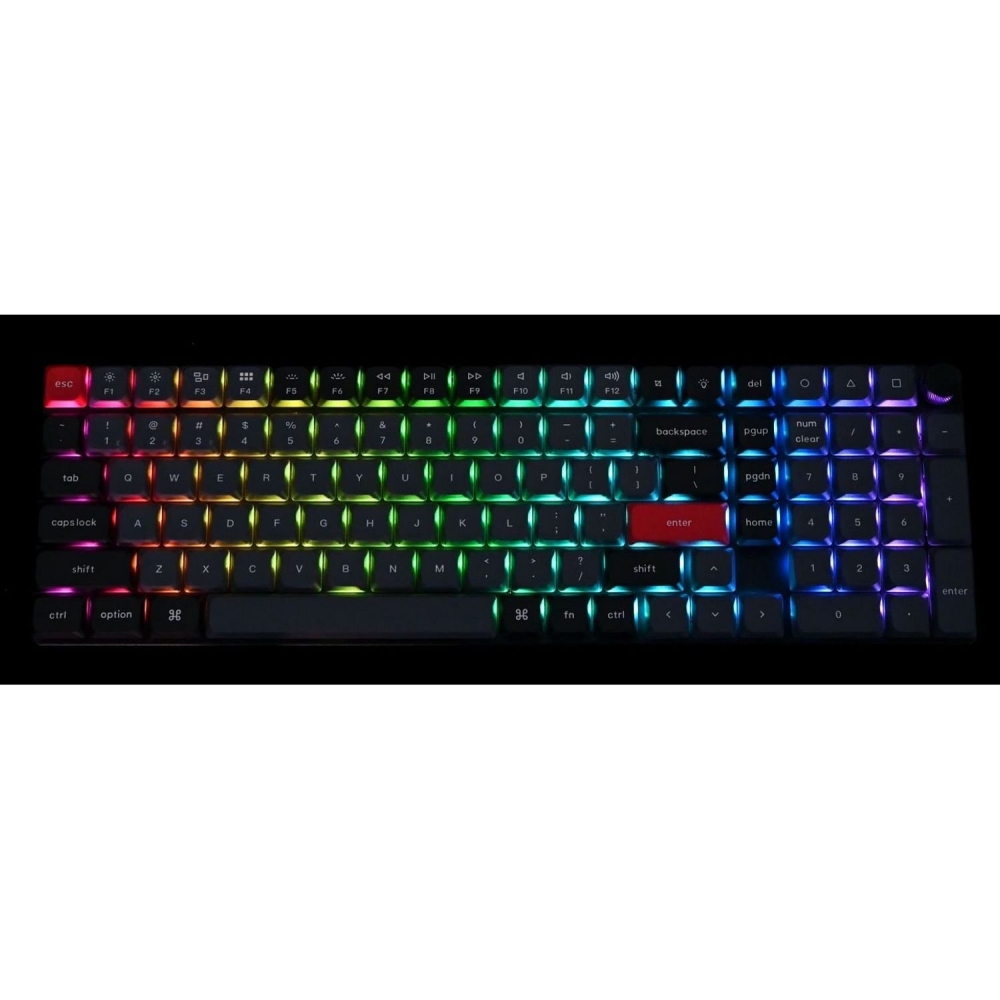 Изображение Клавиатура KEYCHRON K17 PRO 100 Key Gateron MX 2.0 Brown RGB Hot-Swap Black (K17P-H3-UA)