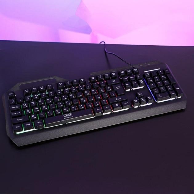 Внешний вид Клавиатура XO KB-01 LED RGB Black (XO-KB-01)