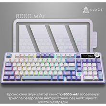 Клавіатура AJAZZ AK980 Clear Sky Switch Purple (AK980-CS-PWB)