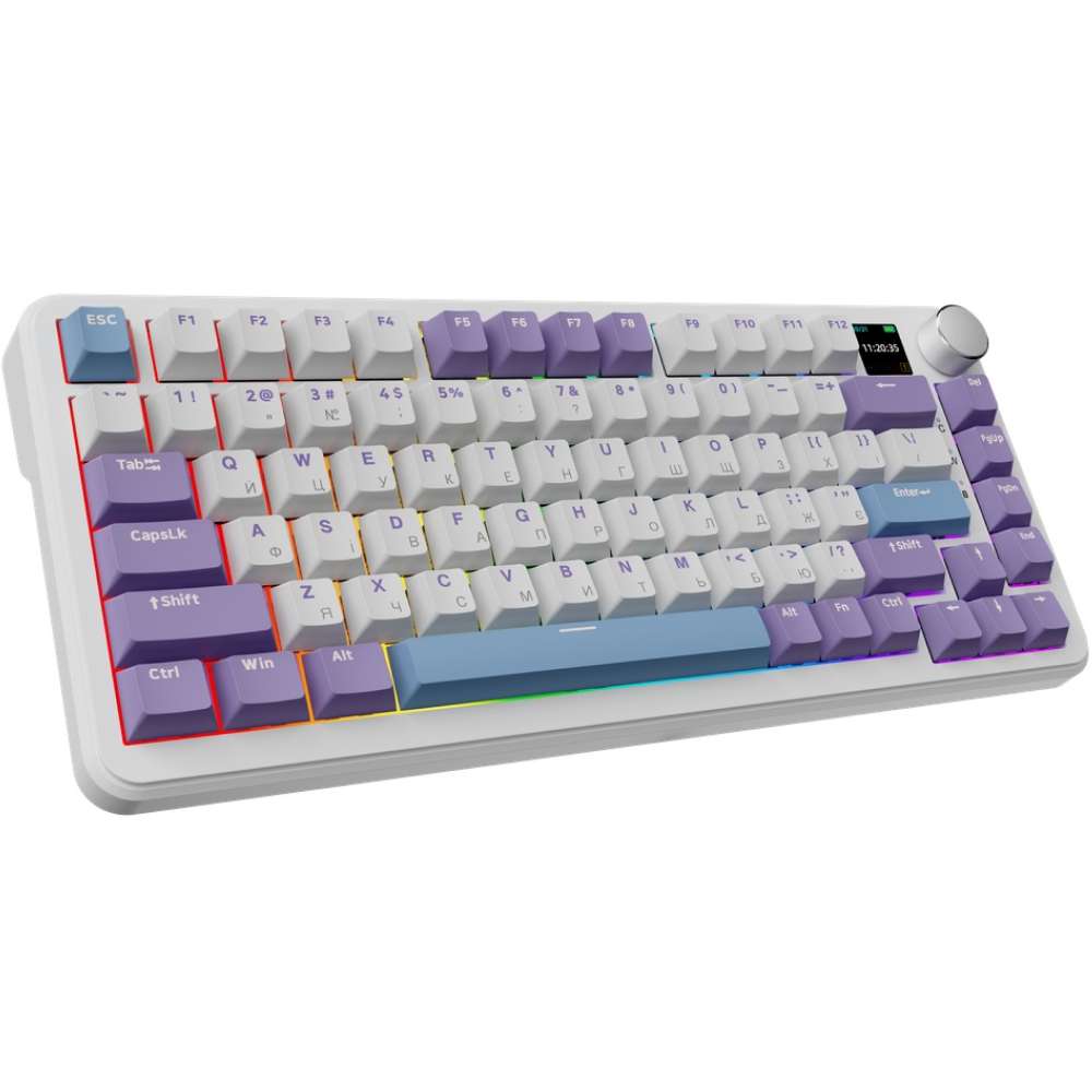 Клавиатура AJAZZ AK820 MAX Magnetic switches Purple (AK820MAX-M-PWB) Класс игровая